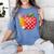 Back To School Pencil And Apple Teacher Student Women's Comfort Colors T-Shirt Blue Jean