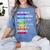 Back To School Teacher We Are Like A Box Of Crayons Women's Comfort Colors T-Shirt Blue Jean