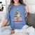 All Booked For Christmas Xmas Tree Teacher Holiday Pajamas Women's Comfort Colors T-Shirt Blue Jean
