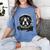 Boston Terrier Astronaut Shirt Spaceman Dog Space Lover Women's Comfort Colors T-Shirt Blue Jean
