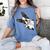 Boston Terrier Bostie Dog Kids Boys Girls Women's Comfort Colors T-Shirt Blue Jean