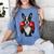 Boston Terrier Boxing Women's Comfort Colors T-Shirt Blue Jean
