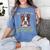 Boston Terrier Brindle Dog Professional Human Trainer Women's Comfort Colors T-Shirt Blue Jean