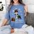 Boston Terrier Christmas T Shirt-Life Is Merrier Premium Tri-Blend Women's Comfort Colors T-Shirt Blue Jean