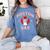 Boston Terrier Dad Dog Father For Men Women Kids Women's Comfort Colors T-Shirt Blue Jean