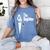 Boston Terrier Dad The DogFather Shirt Boston Terrier Women's Comfort Colors T-Shirt Blue Jean