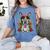 Boston Terrier Dia De Los Muertos Day Of The Dead Dog Skull For Men Women Kids Women's Comfort Colors T-Shirt Blue Jean