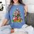 Boston Terrier Dog Christmas Tree Lights Xmas Pajama For Men Women Kids Women's Comfort Colors T-Shirt Blue Jean