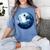 Boston Terrier Dog Moon Dog Mom Dad Women Men Dog Lovers Women's Comfort Colors T-Shirt Blue Jean