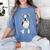 Boston Terrier Dog Motif Pet Art Boston Terrier For Men Women Kids Women's Comfort Colors T-Shirt Blue Jean