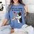 Boston Terrier Grandma Mother's Day Dog Mom Women's Comfort Colors T-Shirt Blue Jean