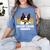Boston Terrier Grandpa Dog Owner Boston Terrier Women's Comfort Colors T-Shirt Blue Jean
