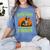 Boston Terrier Halloween Zombie American Gentleman Dog Lover Women's Comfort Colors T-Shirt Blue Jean