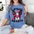 Boston Terrier Heart Glasses Girls Bostie Valentines Day Women's Comfort Colors T-Shirt Blue Jean