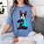 Boston Terrier I Love Mom Apparel Women's Comfort Colors T-Shirt Blue Jean