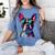 Boston Terrier Lovers Pop Art Boston Terrier Women's Comfort Colors T-Shirt Blue Jean