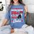 Boston Terrier Mom American Gentleman Dog Mother's Day Women's Comfort Colors T-Shirt Blue Jean