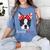 Boston Terrier Mom Bostie Women Girls Women's Comfort Colors T-Shirt Blue Jean