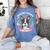 Boston Terrier Mom Mother's Day Women's Comfort Colors T-Shirt Blue Jean