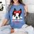 Boston Terrier Mum Dog Woman Idea Women's Comfort Colors T-Shirt Blue Jean