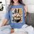 Boston Terrier Ramen Noodles Japanese Art Retro Ocean Waves Women's Comfort Colors T-Shirt Blue Jean