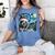 Boston Terrier Santa Starry Night Van Gogh Christmas Dog Men Women Kids Women's Comfort Colors T-Shirt Blue Jean