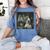 Boston Terrier Selfie With Ghosts Halloween Dog Lover Women's Comfort Colors T-Shirt Blue Jean