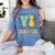 Braille Teacher Of The Visually Impaired Groovy VI Teacher Women's Comfort Colors T-Shirt Blue Jean Braille Teacher Of The Visually Impaired Groovy VI Teacher Women's Comfort Colors T-Shirt Blue Jean