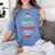 All Is Calm Said No 1st Grade Teacher Ever Christmas Teacher Women's Comfort Colors T-Shirt Blue Jean