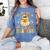 You Can't Scare Me I'm A Math Teacher Halloween Ghost Women's Comfort Colors T-Shirt Blue Jean