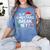 Is It Christmas Break Yet Xmas Holiday Teacher Women Women's Comfort Colors T-Shirt Blue Jean