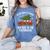 Christmas Teacher Squad Festive Car Tree Lights Xmas Women's Comfort Colors T-Shirt Blue Jean