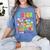 Color The World With Kindness Teachers Back To School Women's Comfort Colors T-Shirt Blue Jean Color The World With Kindness Teachers Back To School Women's Comfort Colors T-Shirt Blue Jean