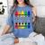 Colorful Crayon Kindergarten Team Tee For Teachers Students Men Women Kids Women's Comfort Colors T-Shirt Blue Jean