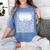 Composition Notebook Matching Group Halloween Teachers Women's Comfort Colors T-Shirt Blue Jean