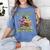 All The Cool Dragons Are Reading Dragon Teacher Women's Comfort Colors T-Shirt Blue Jean