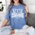 Cougars Teacher Student School Sports Fan Team Spirit Women's Comfort Colors T-Shirt Blue Jean