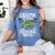 Creepin It Real Monster School Preschool Teacher Halloween Women's Comfort Colors T-Shirt Blue Jean