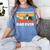 Cute Boston Terrier Best Boston Terrier Dad Ever Women's Comfort Colors T-Shirt Blue Jean
