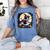 Cute Boston Terrier Halloween Costume Dog Lover Women Girls Women's Comfort Colors T-Shirt Blue Jean