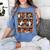 Cute Ghost Book Reading Books Lover Spooky Teacher Halloween Women's Comfort Colors T-Shirt Blue Jean