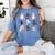 Cute Ghost Cat Playing Musical Halloween Music Teacher Women's Comfort Colors T-Shirt Blue Jean Cute Ghost Cat Playing Musical Halloween Music Teacher Women's Comfort Colors T-Shirt Blue Jean