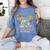 Dinosaurs Didnt Read Look What Happened To Them Teacher Women's Comfort Colors T-Shirt Blue Jean