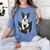 Dog Lovers Boston Terrier In Pocket Dog Face For Men Women Kids Women's Comfort Colors T-Shirt Blue Jean