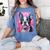 Dog Pink Boston Terrier Women's Comfort Colors T-Shirt Blue Jean