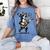 Dog Playing Guitar Singing Boston Terrier For Men Women Girls Kids Women's Comfort Colors T-Shirt Blue Jean
