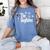 The Dogfather Boston Terrier Dog Dad Tshirt Idea Women's Comfort Colors T-Shirt Blue Jean