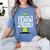 Duble2t I Just Like To Teach Teachings My Favorite Elf Teacher -Adults & -Kids Red Short Sleeve Women's Comfort Colors T-Shirt Blue Jean