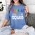 Dyslexia Awareness Month Dyslexia Teacher Therapist Women's Comfort Colors T-Shirt Blue Jean
