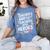 Educators Teacher's Aide Because Even Teachers Need Heroes Women's Comfort Colors T-Shirt Blue Jean